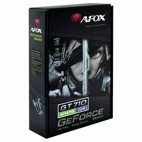 Carte graphique AFOX GT710 4 GB GDDR3 – PCI‑E 2.0, HDMI, DVI‑I, VGA