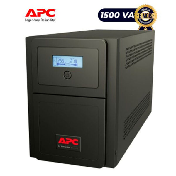 Onduleur APC Easy UPS SMV1500AI 1500VA Smart Line Interactive Tower, 230V, 4 Schuko CEE 7 outlets, AVR, LCD bon prix en vente Cameroun