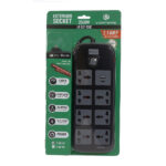 Surge LW EXT‑72U 3 m – 7 prises universelles + 2 ports USB avec protection intégrée