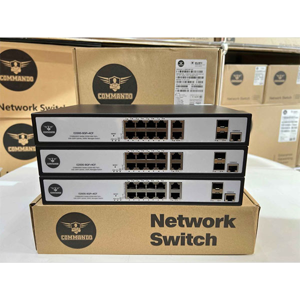 Scout E300‑8GP+2GE – 8 ports PoE+, Gigabit, 130 W, non manageable