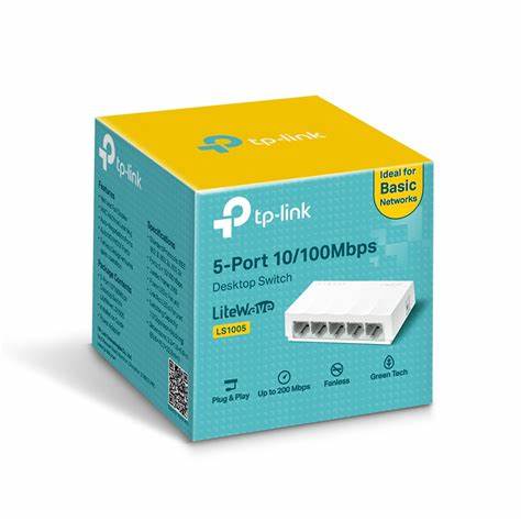 TP‑LINK LS1005 – Switch filaire 5×10/100 Mb/s, fanless, plug‑and‑play