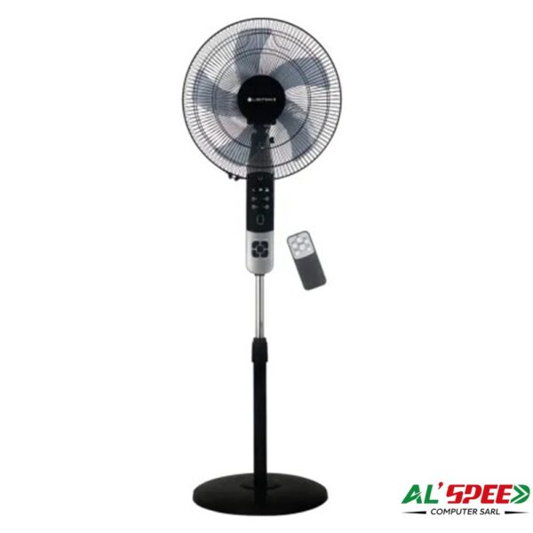 Lightwave Stand Fan 16 pouces noir